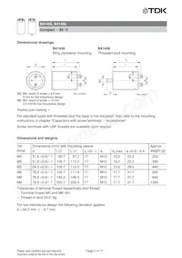 B41458B8150M003 Datasheet Pagina 4