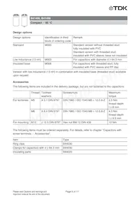 B41458B8150M003 Datasheet Page 6