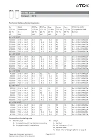 B41458B8150M003 Datasheet Page 8