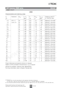 B82422T3350J000 Datasheet Pagina 6