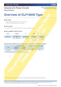 CLF10040T-471M Datasheet Page 3