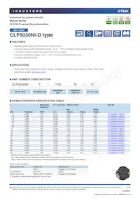 CLF5030NIT-221M-D Datenblatt Cover