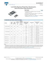 CRCW2010499KFHTFP Datasheet Cover