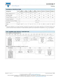 CRCW2010499KFHTFP Datasheet Pagina 2