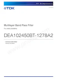 DEA102450BT-1278A2 Datasheet Copertura