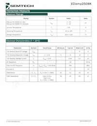 ECLAMP2508K.TCT Datasheet Page 2
