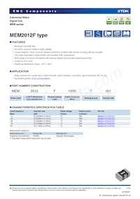 MEM2012F75R0T001數據表 封面