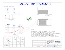 MGV201610R24M-10 Datasheet Copertura