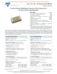 VJ0805H223KEBAE34 Datasheet Copertura