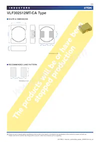 VLF302512MT-1R0N-CA Datasheet Pagina 5