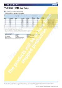 VLF302512MT-1R0N-CA Datasheet Pagina 6