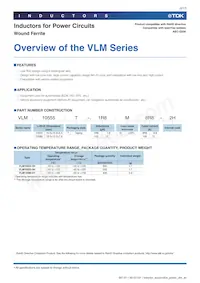VLM13580T-3R3M-D1 Datasheet Pagina 3