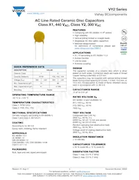 VY2103M63Y5UG6TV7 Datenblatt Cover