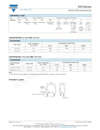 VY2103M63Y5UG6TV7 Datasheet Pagina 3