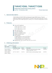 74AHCT1G66GW Datasheet Copertura