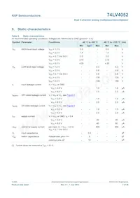 74LV4052N Datasheet Page 7