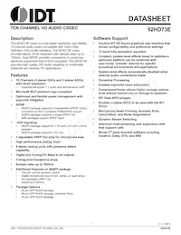 92HD73E2X5NDGXC1X8 Datasheet Copertura