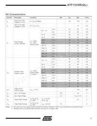 ATF16V8BQL-15XI Datasheet Pagina 3