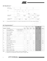 ATF16V8BQL-15XI Datasheet Pagina 4