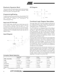 ATF16V8BQL-15XI Datasheet Pagina 6