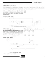 ATF16V8BQL-15XI Datasheet Pagina 9