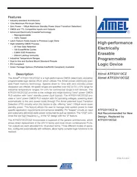 ATF22V10CQZ-20PI數據表 封面