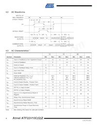 ATF22V10CQZ-20PI Datasheet Page 4