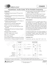 CS4205-KQZR Datasheet Copertura