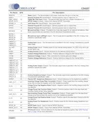 CS4207-DNZR Таблица данных Страница 9