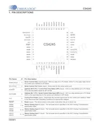CS4245-DQZR Datasheet Pagina 7