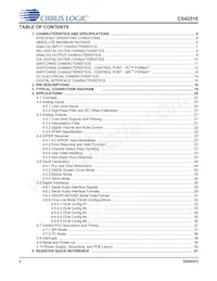 CS42516-DQZR Datenblatt Seite 2