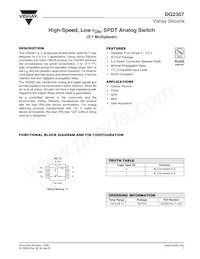 DG2307DL-T1-GE3 Datasheet Cover