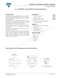 DG3539DB-T5-E1 Datasheet Cover