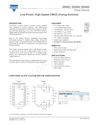 DG405DJ-E3 Datasheet Copertura