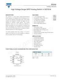 DG449DS-T1-E3 Datasheet Cover