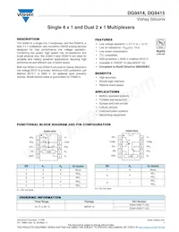DG9415DQ-T1-E3 Datasheet Cover
