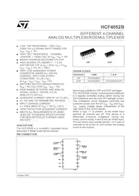 HCF4052M013TR Datasheet Copertura