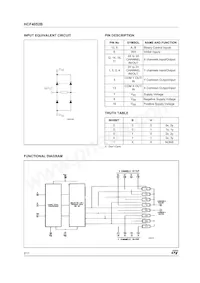 HCF4052M013TR Datasheet Pagina 2