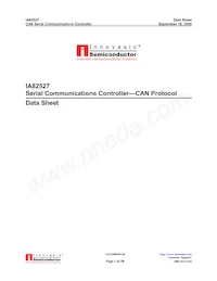 IA82527PLC44AR2 Datasheet Cover