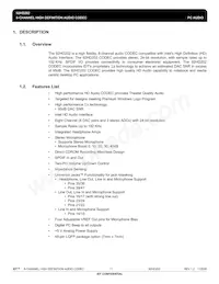 IDT92HD202XX5PRGXA6X8 Datasheet Pagina 11