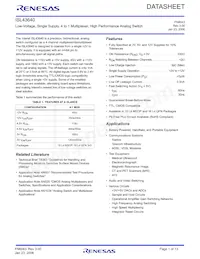 ISL43640IRZ-T7A Datasheet Cover