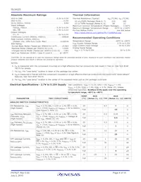 ISL54225IRUZ-T7A Datasheet Pagina 4