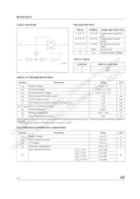 M74HC4016RM13TR Datenblatt Seite 2
