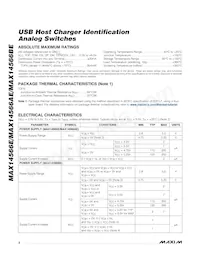 MAX14566AEETA+T Datasheet Pagina 2