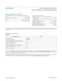 MAX14883EASA+ Datasheet Pagina 2