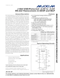MAX3231AEEWV+T Datenblatt Cover