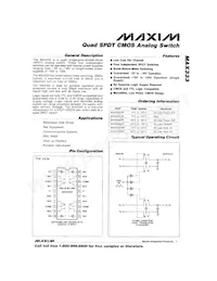 MAX333EPP數據表 封面