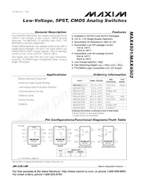 MAX4502CUK+T Datasheet Copertura