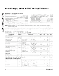 MAX4502CUK+T Datasheet Pagina 2