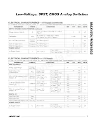 MAX4502CUK+T Datasheet Pagina 3